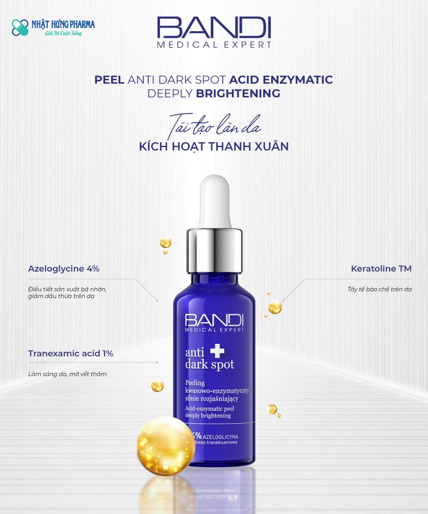 Peel làm sáng da BANDI PEEL ANTI DARK SPOT ACID ENZYMATIC 30ml