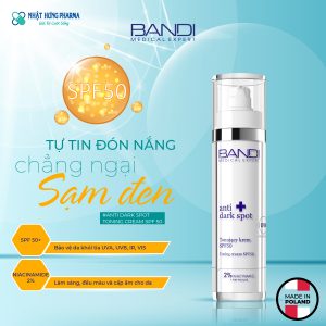 Kem chống nắng làm đều màu da Bandi SPF 50 Anti Dark Spot Toning Cream 50ml